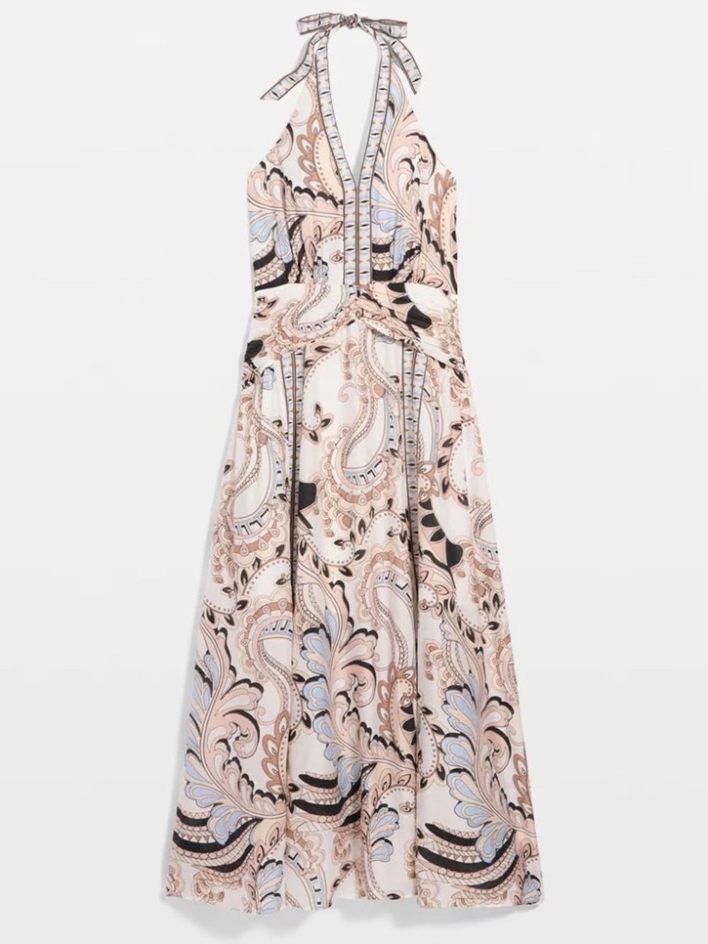 WHBM Halter Tie Maxi Dress Size 4 NWT